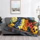 thumbnail image 2 of Fotbe Halloween Fruit Platter Manta de Franela con Estampado, Manta Ultrasuave para Cama, Sofá, Auto, Hipoalergénica y Antibolitas-80"x60", 2 of 6