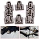 thumbnail image 5 of Juego de tapones de metal cuadrados negros para zapatos hechos a mano, 8 piezas de 15 mm para realzar el talón, 5 of 8