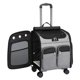 thumbnail image 3 of Mochila transportadora con ruedas para gatos 2 en 1 para gatos de menos de 15 kg Uso de viaje Medida 16x11.8x17 pulgadas Mango telescópico Resistente Gris, 3 of 7