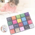 thumbnail image 5 of Coloured Ink Pad Kit 20 Colors Children Education Stamp Pad 4x4cm for Multiple Uses, 5 of 5
