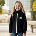 thumbnail image 2 of Splozh Baby Girl Winter Jacket Baby Boy Girl Jacket Long Sleeve Bomber Outwear Coat Fall Winter Clothes Black,2-3 Years, 2 of 6