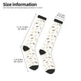 thumbnail image 4 of Vsdgher Leopard Print Print Thigh High Socks Extra Long Stretchy Sock Women Over Knee High Opaque Stocking Daily Wear, 4 of 5