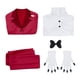 thumbnail image 4 of Disfraz de Anime Charlie para hombre y mujer, uniforme rojo con pajarita, traje de fiesta de Carnaval y Halloween, 4 of 4