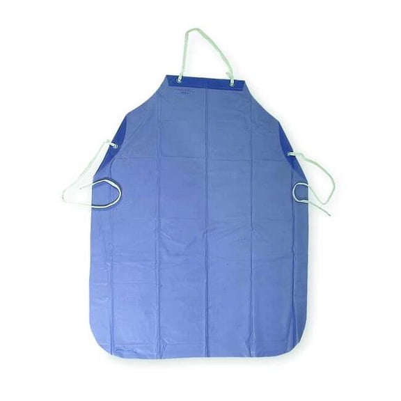 Condor Bib Apron,Universal,Blue,PVC,PK12 1N866