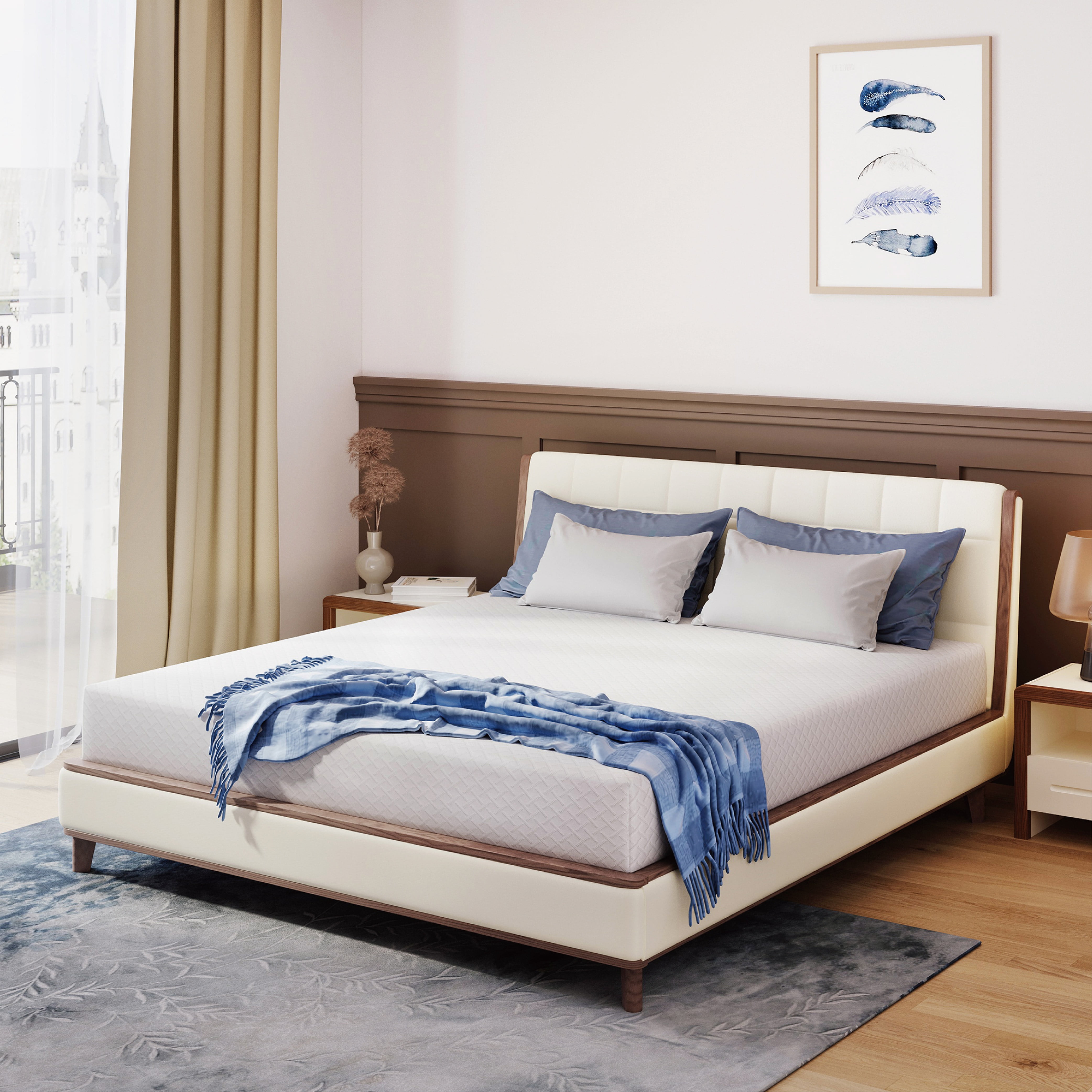 Arctus 8 inch Memory Foam Mattress, Full Size Mattress in a Box, Medium Firm