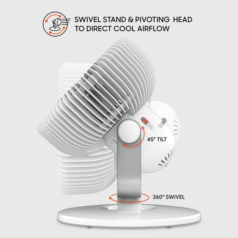 Sharper Image Refresh 06 Table Fan for Whole Room, White - Walmart.com