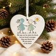 thumbnail image 5 of Dalxymotic Christmas Heart Ornament, Sea Glass Heart Ornament, Friendship Heart Hanging Decor, Gift Keepsake, Christmas Tree Window Hanging Ornament for Home, Tree, Window, Mantel, 5 of 6