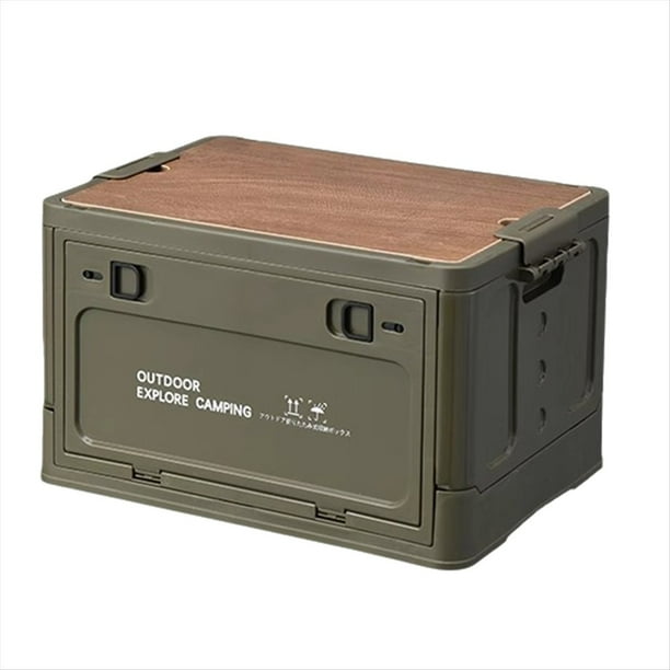 Acampar Al Aire Libre Plegable Caja de Almacenamiento de Mesa Turística Caja de Almacenamiento de Coche Al Aire Libre de Almacenamiento de Viaje Equipo de Camping Verde, S