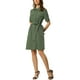 thumbnail image 4 of Vestido Safari de Verano para Mujeres INSPIRE CHIC con Cuello, Botones y Cinturón, Talla XL, Verde Oliva, 4 of 6
