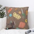 thumbnail image 4 of Retro Sewing Accessories Scissors Vintage Throw Pillow Cases Decorative Cushion Covers for Living Room Bed Sofa Couch 24x24, 4 of 6