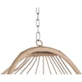 thumbnail image 4 of iRerts Egg Swing Chair, Rattan Wicker Egg Chair Outdoor Chair, Outdoor Hanging Egg Chair with Hanging Chain and khaki Cushion, Foldable Basket Hanging Chair for Bedroom Patio Yard Indoor Outdoor, 4 of 11