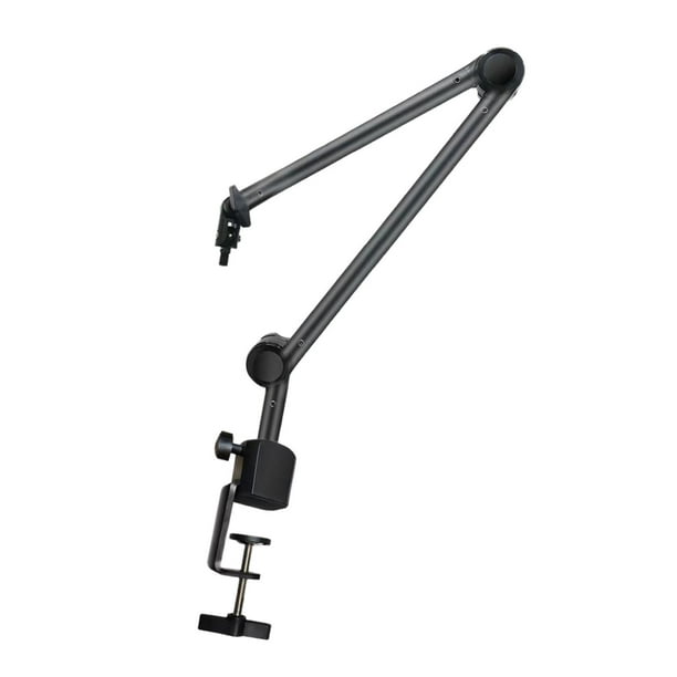 Brazo de micrófono Brazo de micrófono Soporte de escritorio Negro fácil de usar, Soporte de brazo de micrófono de fácil uso Soporte de brazo de