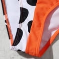 thumbnail image 7 of Xudanell Girl's 3 Piece Bikini Bathing Suit Printed Sport Swimsuits with Shorts Cove Up Sets Teen Girl's Swimwear (Orange, 8-10 Years), 7 of 7
