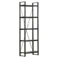 thumbnail image 5 of vidaXL 5-Tier Bookcase Black 60x30x180 cm Solid Mango Wood, 5 of 5