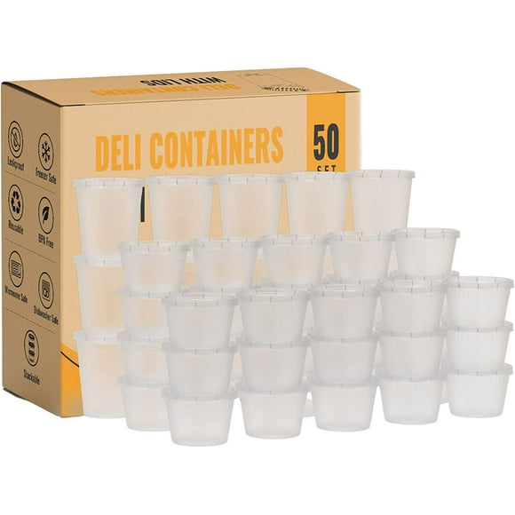 1 Quart Plastic Containers Lids
