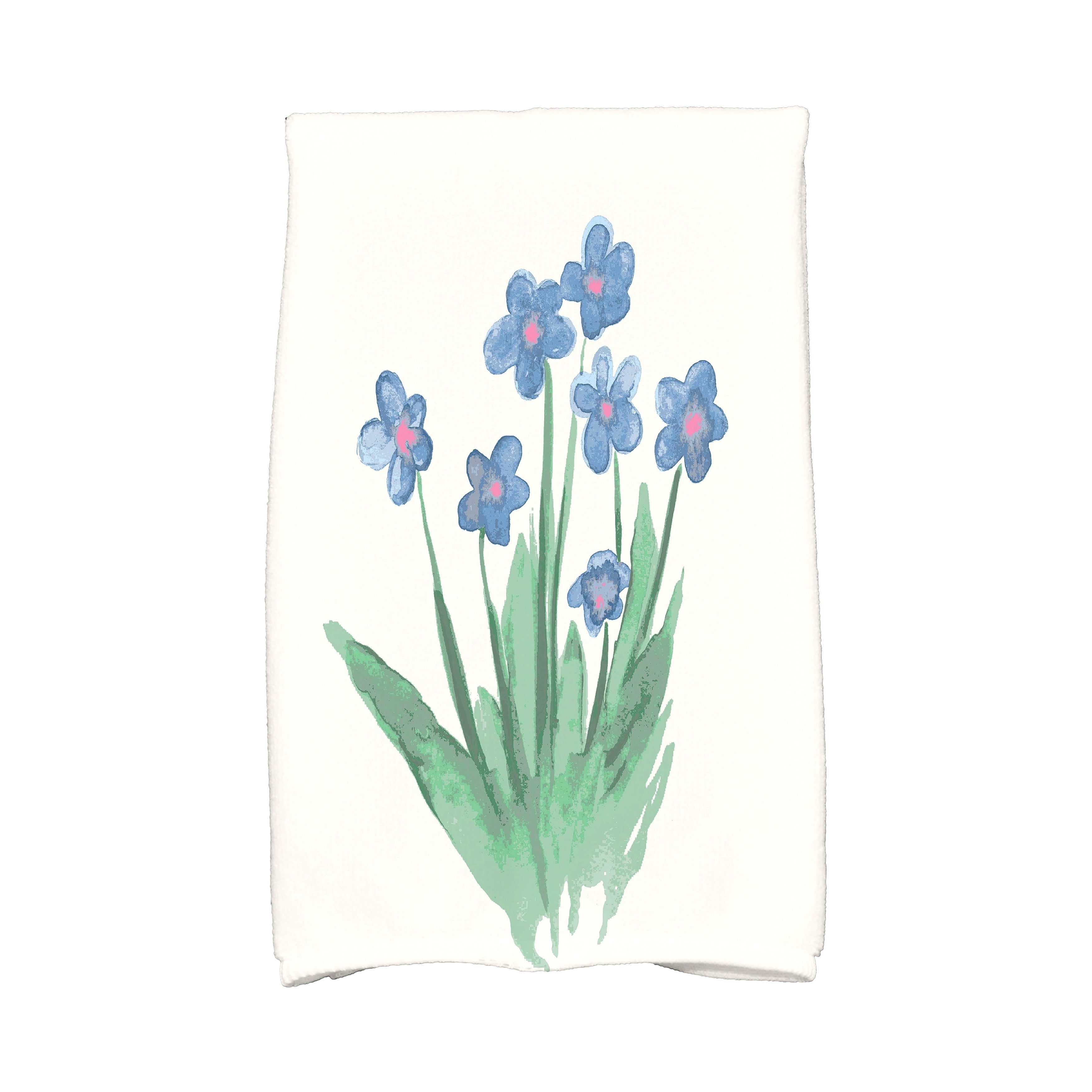 Simply Daisy, 18 x 30 inch, Pretty Little Flower Kitchen Towel, Yellow