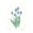 Blue, variant on Simply Daisy, 18 x 30 inch, Pretty Little Flower Kitchen Towel, Light Blue