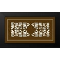thumbnail image 2 of Vision Studio 24x14 Black Modern Framed Museum Art Print Titled - Shoji Screen in Brown I, 2 of 5