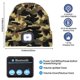 thumbnail image 2 of Gorro unisex con Bluetooth y luz LED, gorro de punto musical inalámbrico con auriculares estéreo para correr, senderismo y trotar (camuflaje verde militar)., 2 of 4