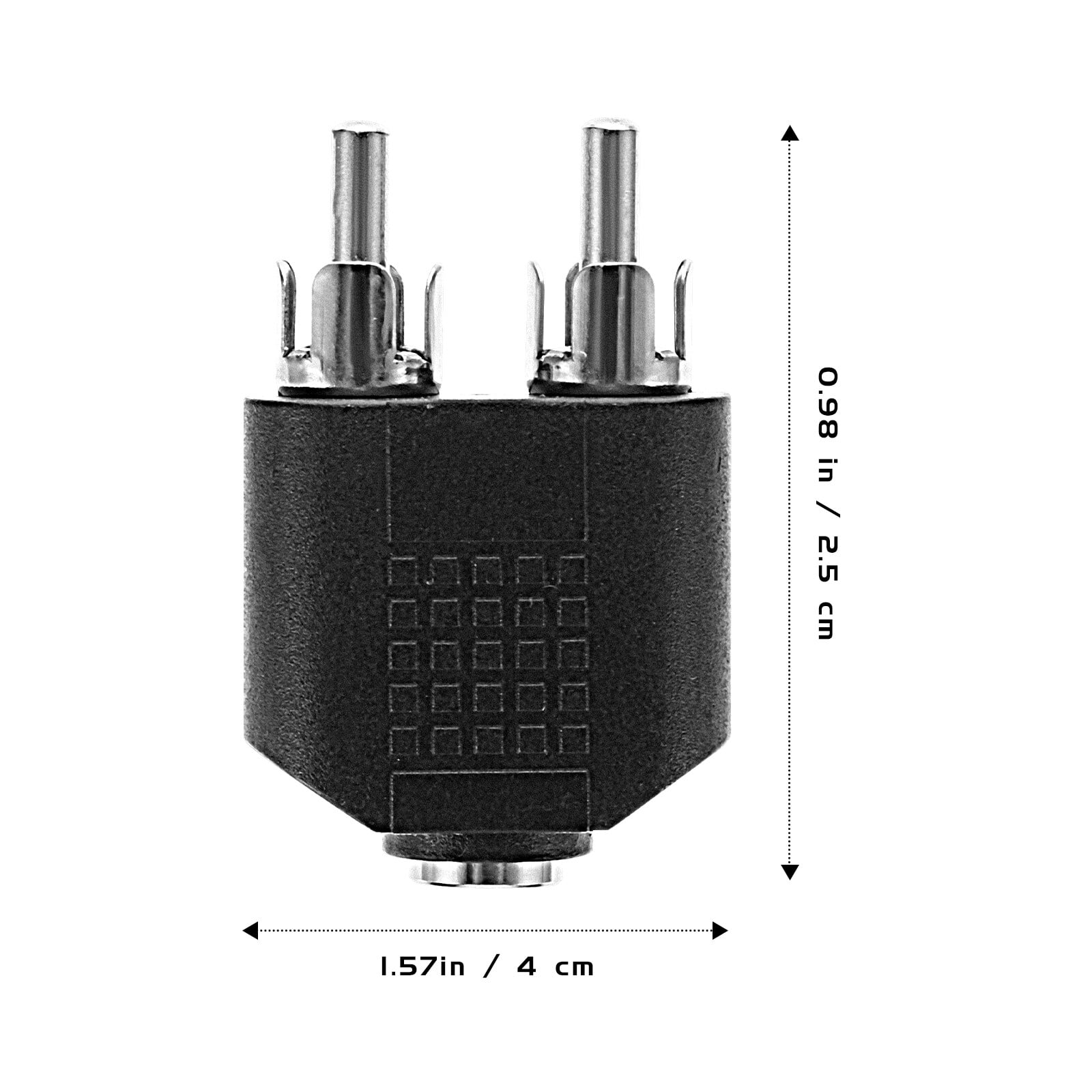 Rca splitter adapter 8pcs 3.5mm Female to 2 RCA Male Connector Adapter