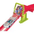 thumbnail image 2 of Hot Wheels Track Set, Neon Speeders Skyscraper Speed Circuit with 1 Hot Wheels Car, 2 of 6