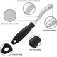 thumbnail image 2 of Stainless Steel Chili Corer Kitchen Tool with Serrated Slice Easily Remove Seeds or Cut Vegetables Grilling Peppers 2 Pack, 2 of 5