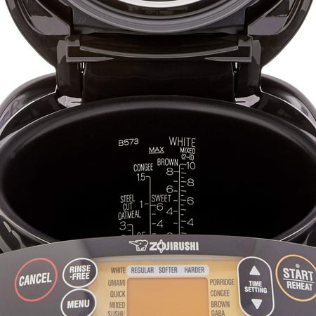 Zojirushi - 10 Cup Pressure Induction Heating Rice Cooker - Stainless Steel Black