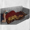 thumbnail image 6 of Dragon Soft Flannel Fleece Throw Blanket, Chinese Heritage Historical Eastern Motif Creature Design, Cozy Plush for Indoor and Outdoor Use, 60" x 80", Orange Yellow, by Ambesonne, 6 of 6