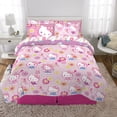thumbnail image 4 of Juego de ropa de cama Franco Hello Kitty de 7 piezas, tamaño completo, 4 of 5