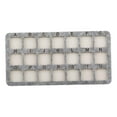 thumbnail image 2 of Tapete para cuentas con bandeja para cuentas de rejilla de 21 rejillas, superficie suave y rectangular, almohadilla para cuentas Gris, 2 of 9