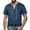 v#436Blue1620, variant on Men'S Tee Solid Color Denim Woven Drawstring Henley Comfort Fabric Lightweight V Neck Short Sleeve Slim Fit For Baseball Sports Casual Tops,Sky Blue,Xl