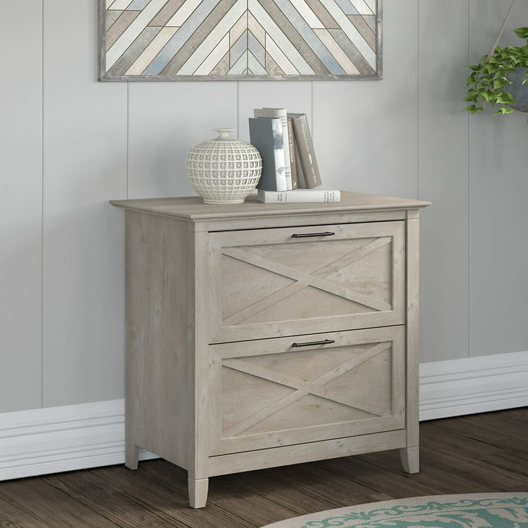 Bush furniture key west 2 drawer lateral file cabinet in washed gray deals