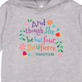 thumbnail image 3 of Inktastic 4th Birthday She is Fierce 4 Year Old Girl Toddler Hoodie, 3 of 4