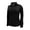 Black, variant on Monterey Club Women's Melange Jersey Performance Sport Top Long Sleeve Golf Polo Shirt #2361