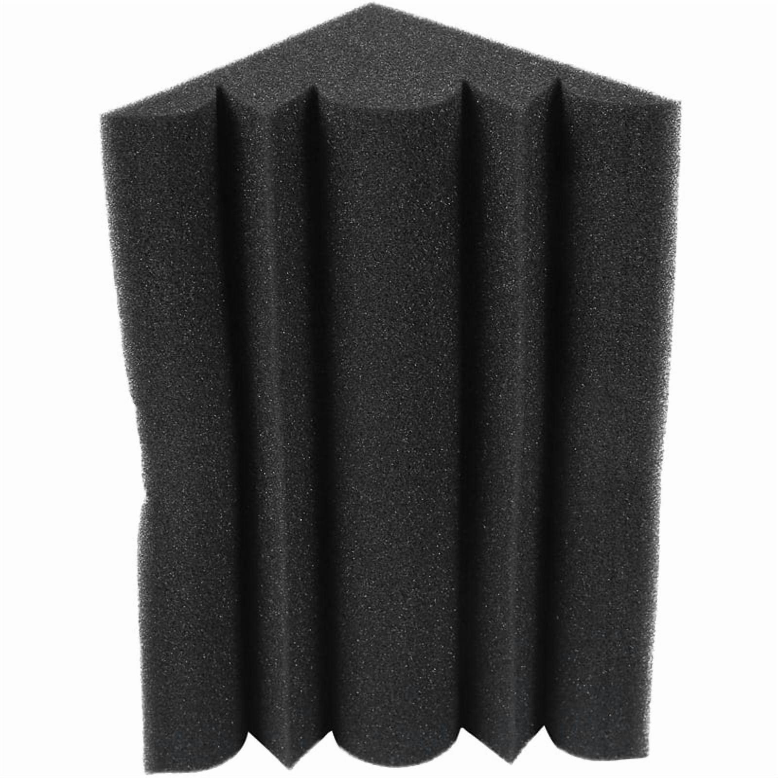 16 Pcs Corner Bass Trap Acoustic Panel Studio Sound Absorption Foam 12x12x24cm,16 * pcs Acoustic Foams,black