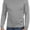 Grey, variant on ToBeInStyle Men's Thermal Long Sleeve Tops w/ Warm Fleece Inner Lining - Black - Medium