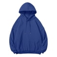 thumbnail image 2 of MEZZALL Sweatshirts For Men Solid Color Long Sleeve Hoodies Fall Winter Casual Oversized Pullover With Drop Shoulder For Everyday Wear Basic Daily Outdoor Trendy Travel Tops, 2 of 4