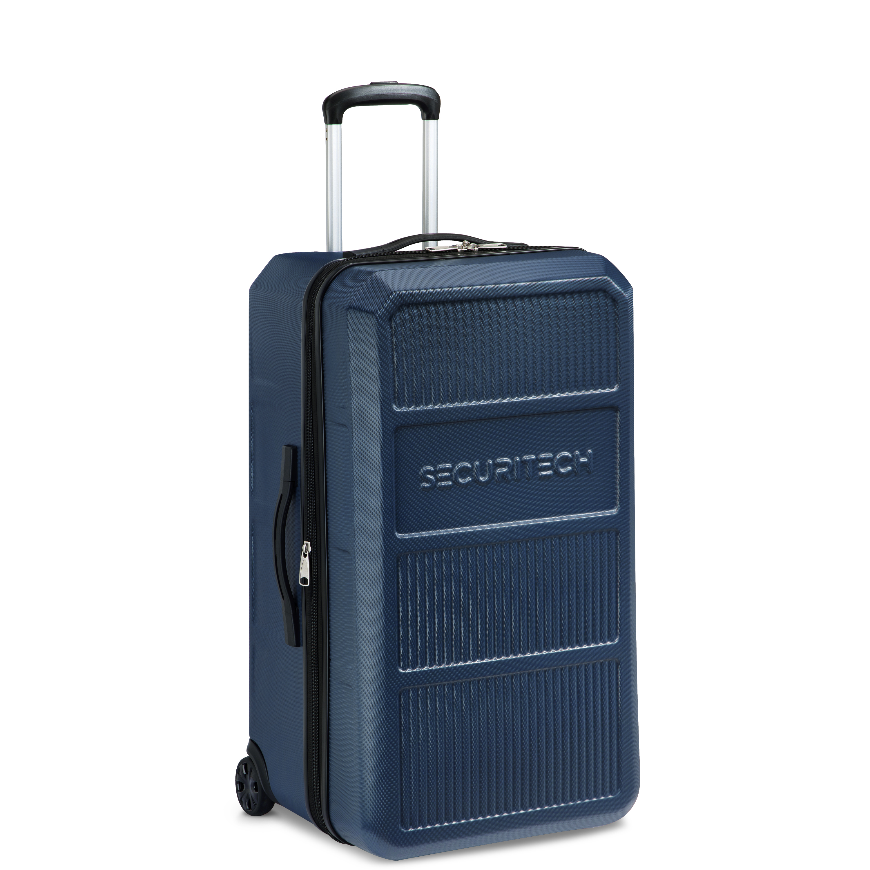 Securitech by Delsey, Asphalt 2-Piece Spinner Luggage Set, with Carry-on & Trunk, Navy