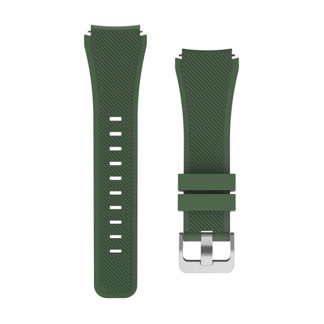Silicone Intelligent Watch Strap Solid Color Universal Heats-resistant Replacing Stylish Wristwatch Band Replacement for Samsung Green