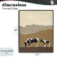 thumbnail image 4 of Stupell Industries Rustic Lodge Modern Mountains Horses Black Framed Giclee Art, 11 x 14, by Patricia Pinto, 4 of 8