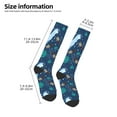 thumbnail image 2 of Naloa Alpaca Astronaut in Space Thigh High Socks Extra Long Stretchy Sock Women Over Knee High Opaque Stocking Daily Wear, 2 of 6