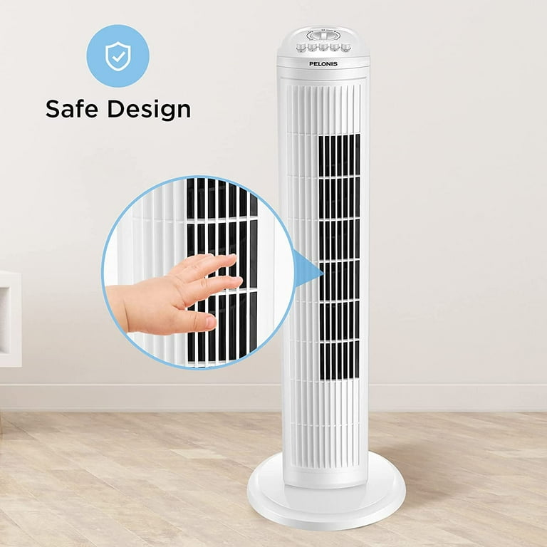 Pelonis 30-Inch Oscillating Tower Fan For Bedroom – 3 Speed