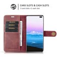 thumbnail image 6 of Mignova Premium Leather Folio Magnetic Wallet Protection Card Slot Holder Removable Back Shell Carrying Cover for Samsung Galaxy S10 Red, 6 of 7