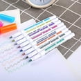 thumbnail image 5 of Highlighter Double Ended Mild color Highlighter Fluorescent Marker pen for Coloring, Underlining, Highlighting,Broad and Fine Tips,Assorted 6 Colors, 5 of 7