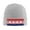 Gray, variant on Croatian-Flag Winter Beanie Hats for Men Women Warm Cozy Knitted Cuffed Skull Cap Deep Heather