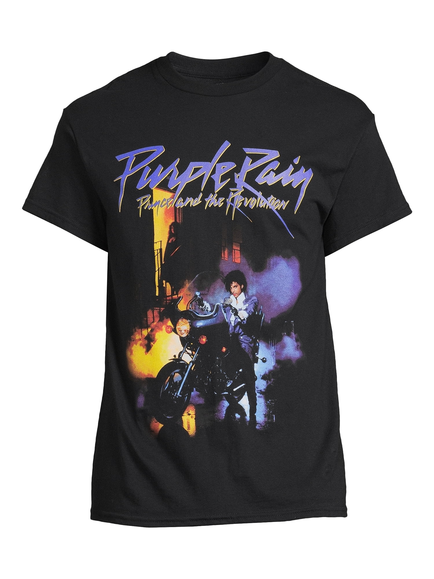 Prince Men's Purple Rain Graphic Tee with Short Sleeves, Sizes S
