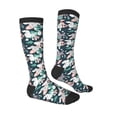 thumbnail image 3 of Picia Women Crew Soft Moisture-wicking Socks Cute Poodle Dog Pattern Design Cotton Socks, One Size fit All, 3 of 9