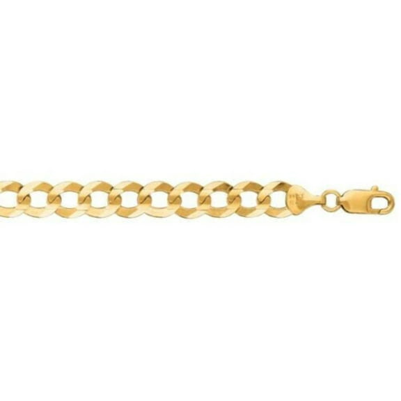 14K Gold 7mm Comfort Curb Chain
