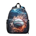 thumbnail image 1 of Sports-Themed Students Backpack with Soccer and Baseball Prints - Comfortable Dual Shoulder Support, Lightweight, Durable, 1 of 5