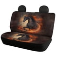 thumbnail image 2 of Uourmeti Flaming Horse Art Car Seat Covers Stretchy Car Seat Covers Full Set Full Backrest Auto Decor Interior Fit for Cars Truck, 2 of 10